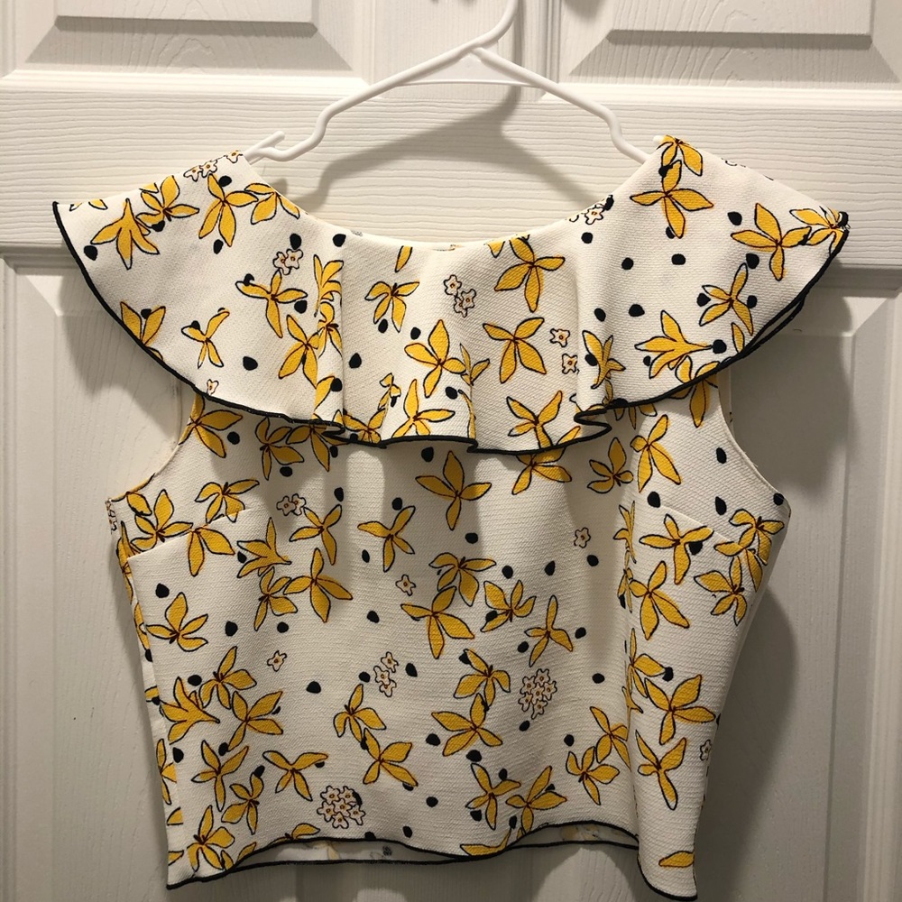 Floral crop top floral